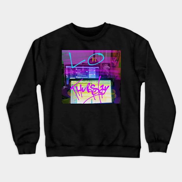 LoFi Thursday Crewneck Sweatshirt by Robert Pereira Merch